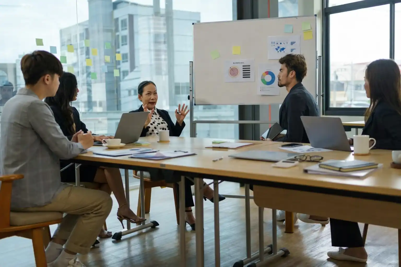 Founders collaborating during a strategic discussion